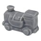 Trenino Grigio Perla in Ceramica con Calamita (4,5cm)