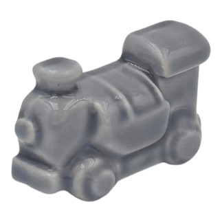 Trenino Grigio Perla in Ceramica con Calamita (4,5cm)