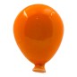 Palloncino Arancione Brillante in Ceramica con Calamita (5cm)