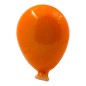 Palloncino Arancione Brillante in Ceramica con Calamita (5cm)