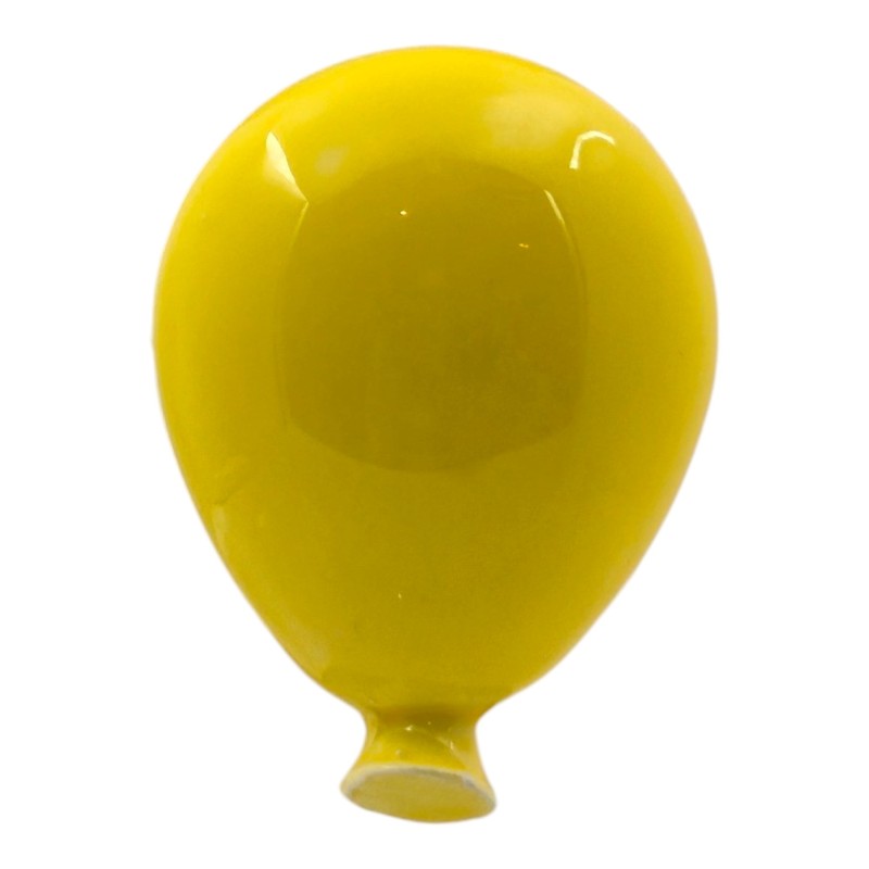 Palloncino Giallo Limone in Ceramica con Calamita (5cm)