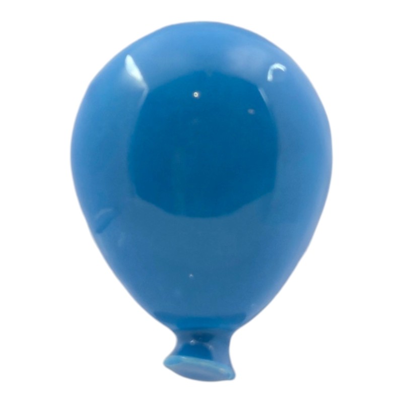 Ceramic Light Cobalt Blue Balloon with Magnet (5cm)