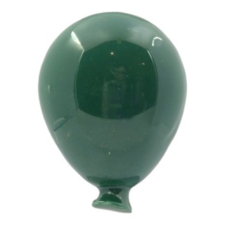 Ceramic Dark Green Balloon with Magnet (5cm)