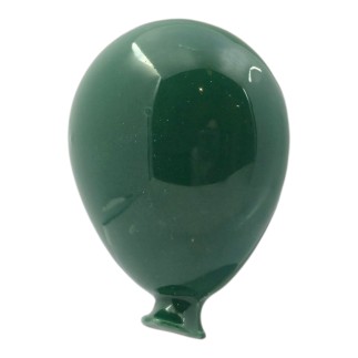 Palloncino Verde Scuro in Ceramica con Calamita (5cm)