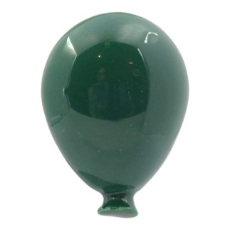 Ceramic Dark Green Balloon with Magnet (5cm)
