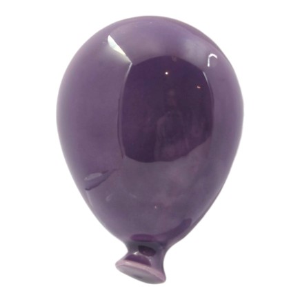 Palloncino Viola Lavanda in Ceramica con Calamita (5cm)