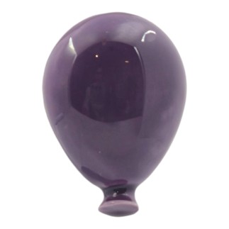 Palloncino Viola Lavanda in Ceramica con Calamita (5cm)