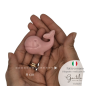 Balena Rosa in Ceramica con Calamita (6cm)