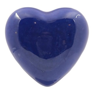 Cuore Blu Notte in Ceramica con Calamita (4,5cm)