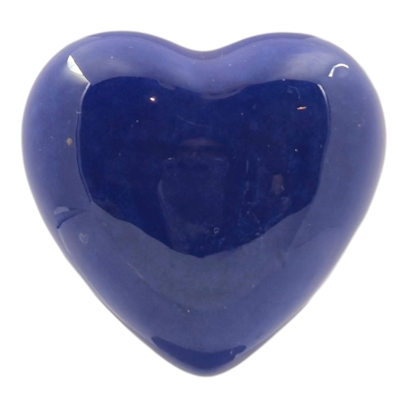 Cuore Blu Notte in Ceramica con Calamita (4,5cm) Cuore Blu Notte in Ceramica con Calamita (4,5cm)