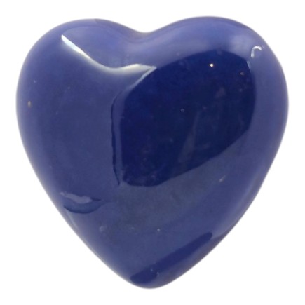 Cuore Blu Notte in Ceramica con Calamita (4,5cm)