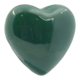 Ceramic Dark Green Heart with Magnet (4.5cm)