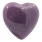 Cuore Viola Lavanda in Ceramica con Calamita (4.5cm)