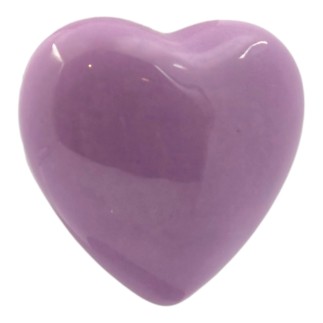 Cuore Viola Glicine in Ceramica con Calamita (4.5cm)