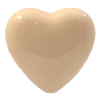 Ceramic Cream Heart with Magnet (4.5cm)