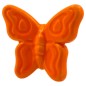 Farfalla Arancione Brillante in Ceramica con Calamita (5,5cm)