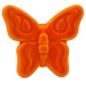 Farfalla Arancione Brillante in Ceramica con Calamita (5,5cm)