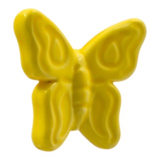 Ceramic Lemon Yellow Butterfly with Magnet (5.5cm)