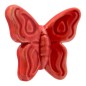 Farfalla Rossa in Ceramica con Calamita (5,5cm)