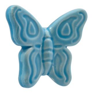 Farfalla Azzurra in Ceramica con Calamita (5,5cm)