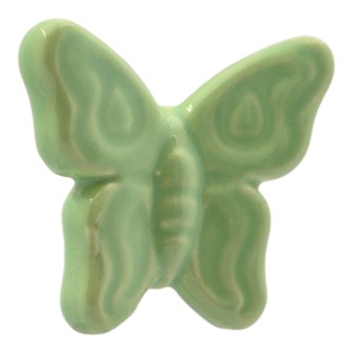 Ceramic Light Green Butterfly with Magnet (5.5cm)