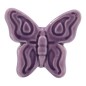 Ceramic Purple Lavender Butterfly with Magnet (5.5cm)