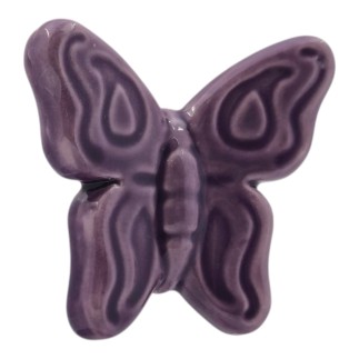 Ceramic Purple Lavender Butterfly with Magnet (5.5cm)