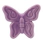 Farfalla Viola Glicine in Ceramica con Calamita (5,5cm)