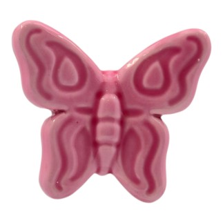 Farfalla Fucsia in Ceramica con Calamita (5,5cm)