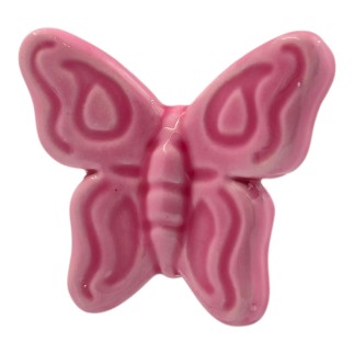 Farfalla Fucsia in Ceramica con Calamita (5,5cm)