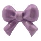 Fiocchetto Viola Glicine in Ceramica con Calamita (5cm)