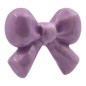 Fiocchetto Viola Glicine in Ceramica con Calamita (5cm)