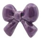Fiocchetto Viola Lavanda in Ceramica con Calamita (5cm)