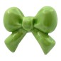 Ceramic Apple Green Ribbon with Magnet (5cm)
