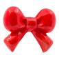 Fiocchetto Rosso Corallo in Ceramica con Calamita (5cm)