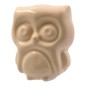 Gufo Crema in Ceramica con Calamita (5,5cm)
