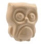 Gufo Crema in Ceramica con Calamita (5,5cm)