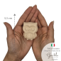 Ceramic Cream Owl with Magnet (5.5cm)