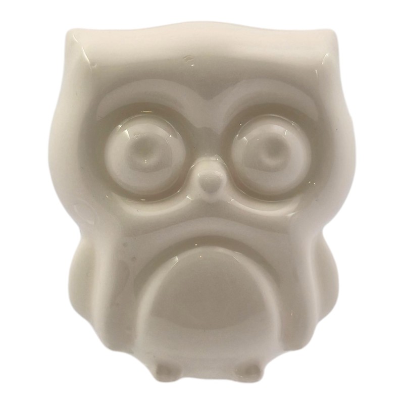 Ceramic White Owl with Magnet (5.5cm) Ceramic White Owl with Magnet (5.5cm)