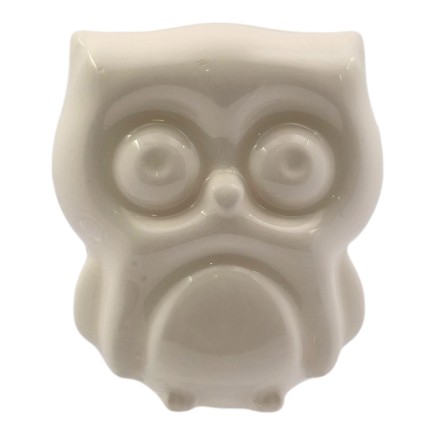 Ceramic White Owl with Magnet (5.5cm)
