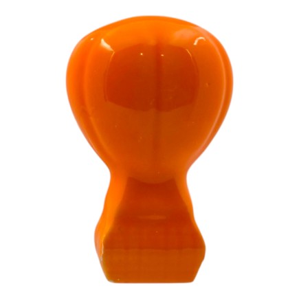 Mongolfiera Arancione Brillante in Ceramica con Calamita (5,5cm)