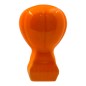 Ceramic Bright Orange Hot Air Balloon with Magnet (5.5cm)