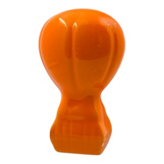 Mongolfiera Arancione Brillante in Ceramica con Calamita (5,5cm)
