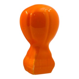 Mongolfiera Arancione Brillante in Ceramica con Calamita (5,5cm)