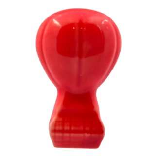Mongolfiera Rosso Corallo in Ceramica con Calamita (5,5cm)