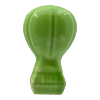 Mongolfiera Verde Mela in Ceramica con Calamita (5,5cm)