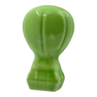 Mongolfiera Verde Mela in Ceramica con Calamita (5,5cm)