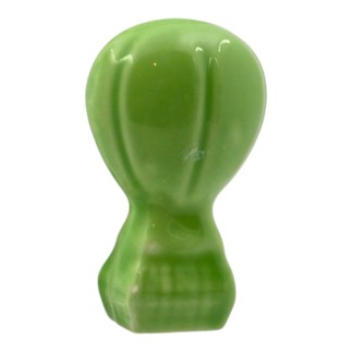 Mongolfiera Verde Mela in Ceramica con Calamita (5,5cm)