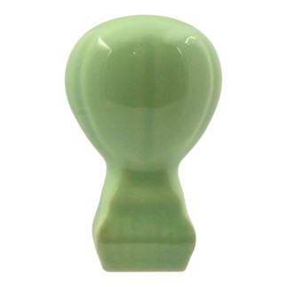 Mongolfiera Verde Chiaro in Ceramica con Calamita (5,5cm)