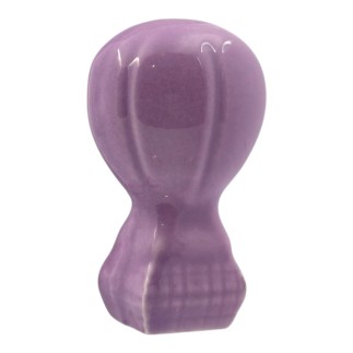 Mongolfiera Viola Glicine in Ceramica con Calamita (5,5cm)
